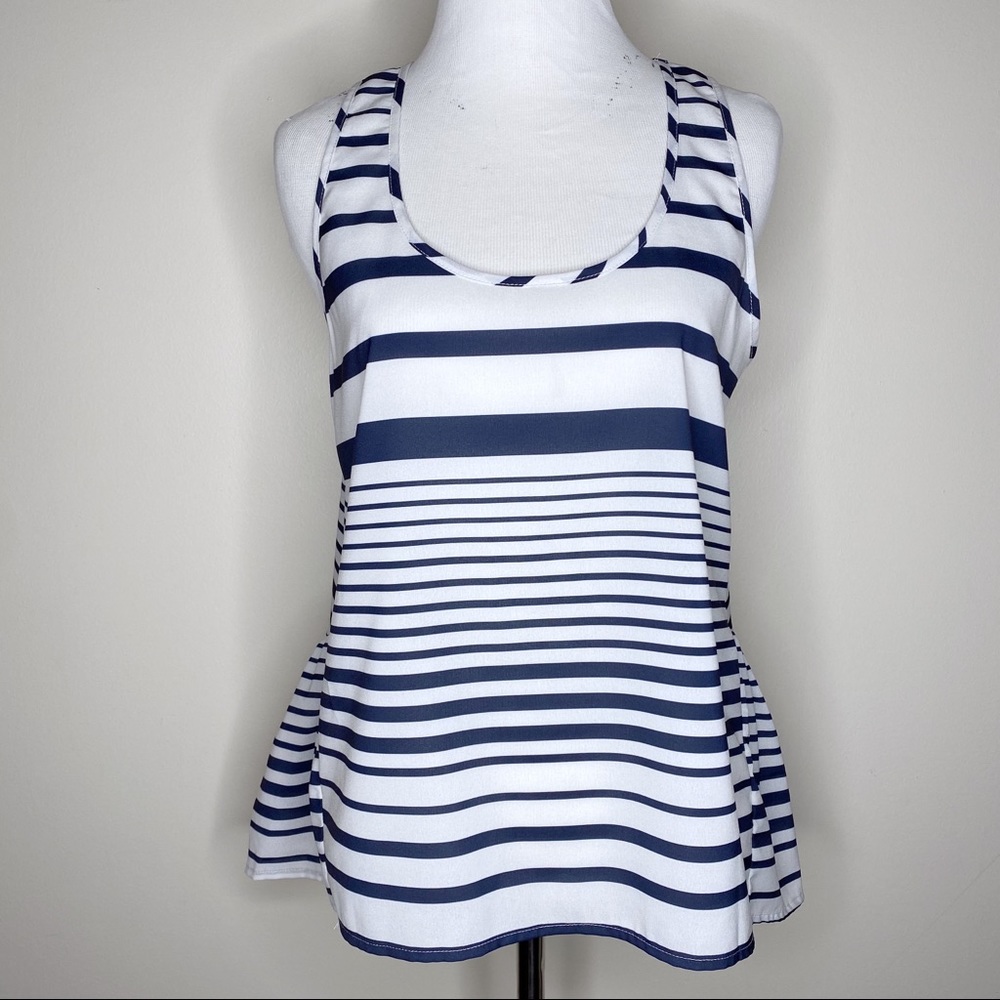 🔴 3/$15 Xhilaration Striped Chiffon Top